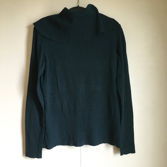 Soya Concept Dark Green Cowl Neck Sweater - Picture 2 of 13